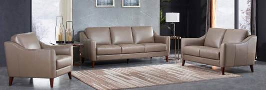 The Amber Leather Sofa